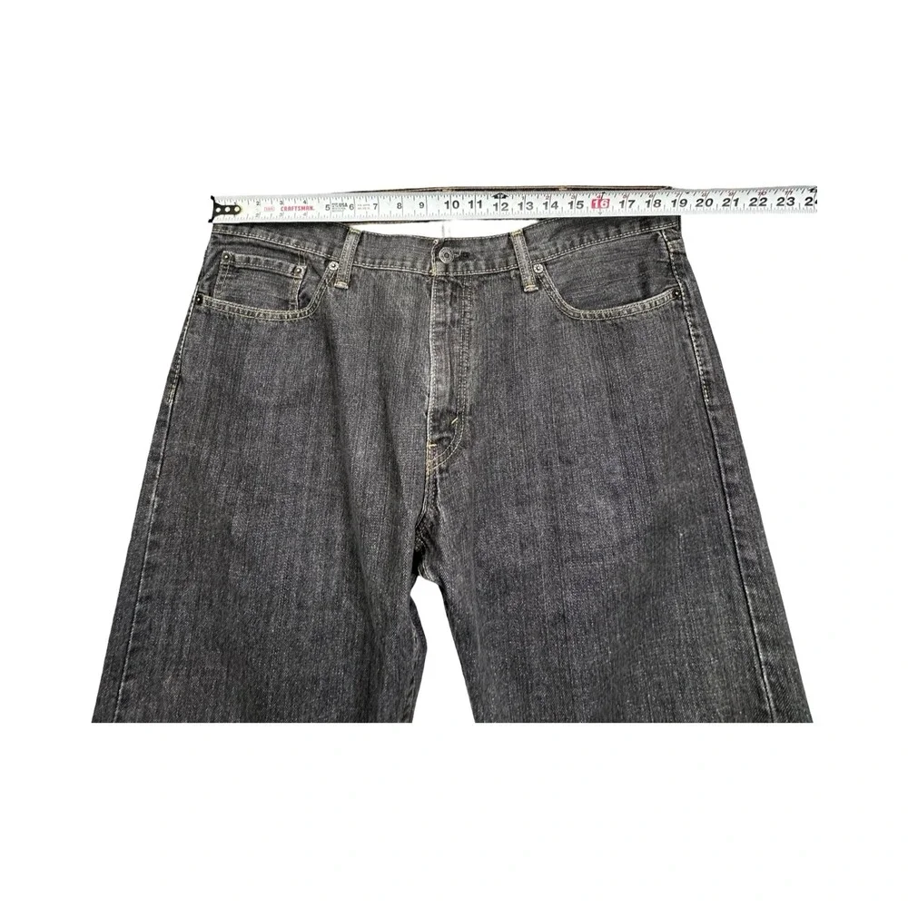 Levi's Jeans Mens 38x30 Gray 514 Slim Straight Denim Pants Classic Casual Cotton